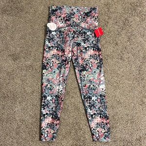 SPANX splatter floral 7/8 length NWT
